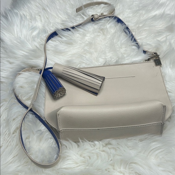Kate Spade Beige Crossbody Bag with Blue Strap - Picture 3 of 6